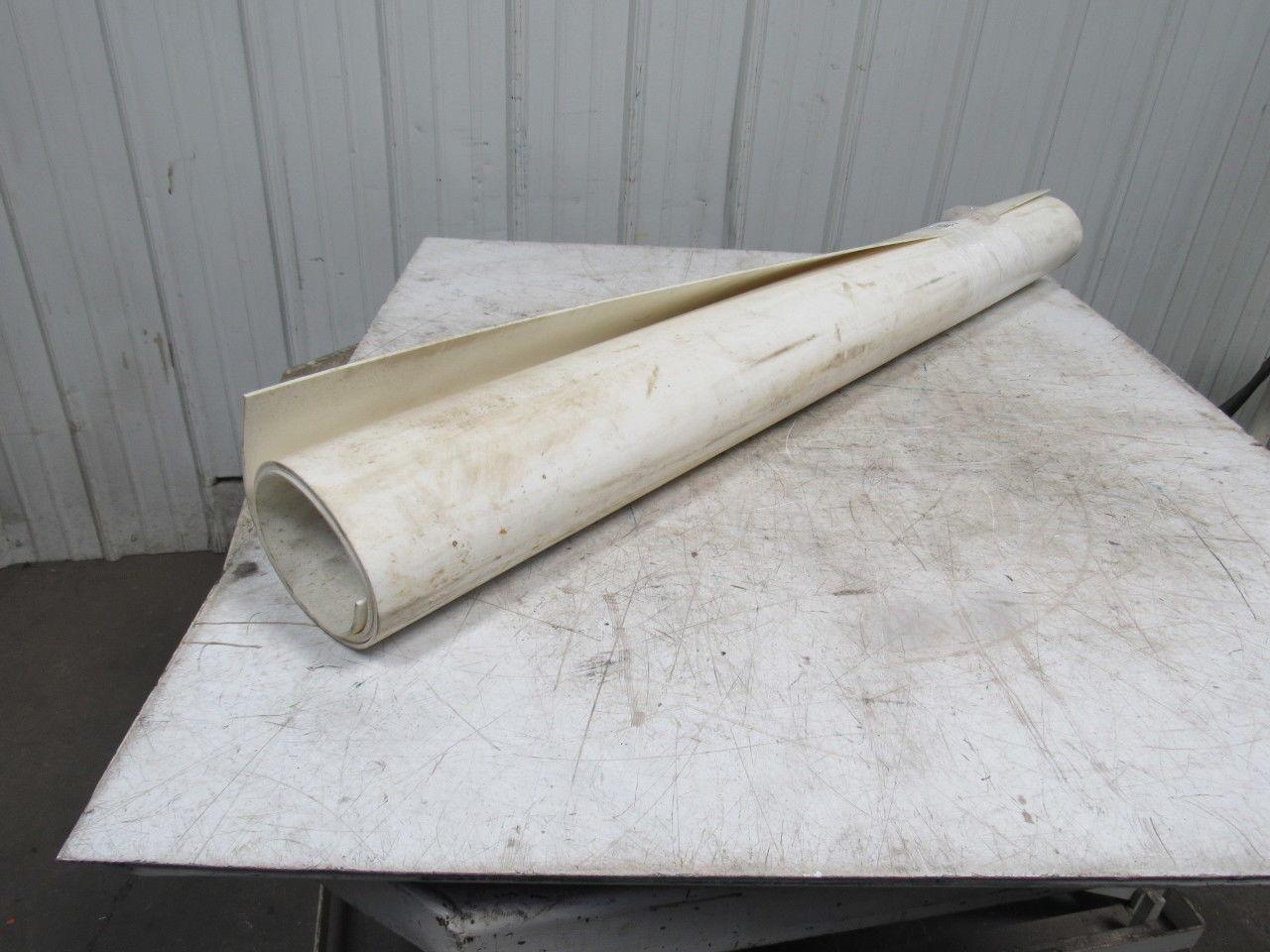 3R10-0W 3-Ply White Food Grade Smooth Top Conveyor Belt 52" X 62" X 0.130"