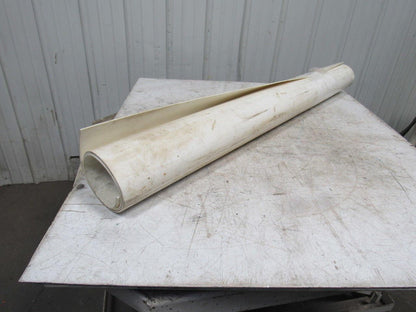 3R10-0W 3-Ply White Food Grade Smooth Top Conveyor Belt 52" X 62" X 0.130"