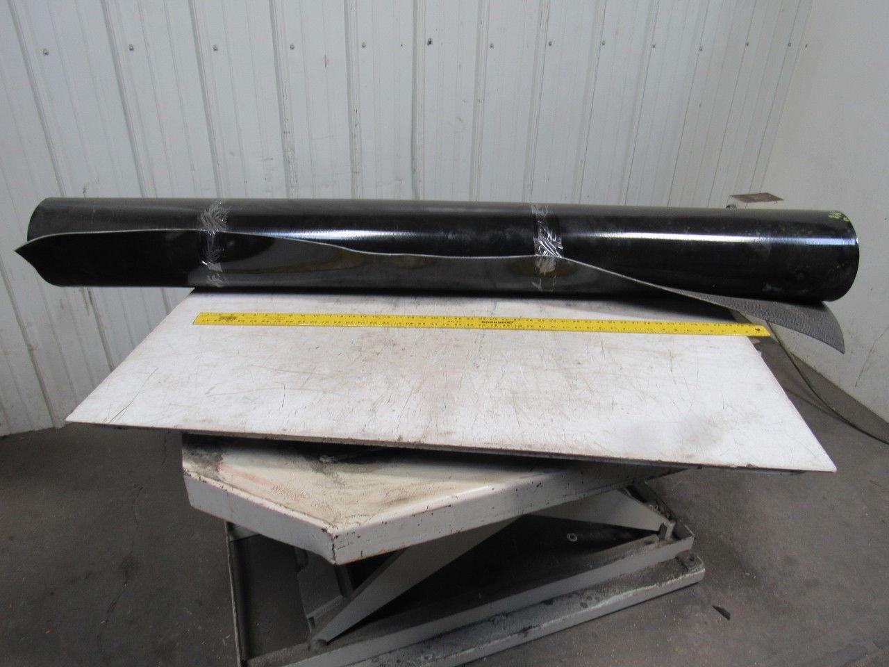 Interwoven Polyester Black PVC Conveyor Belt 8' X 71-3/8" X 0.150"