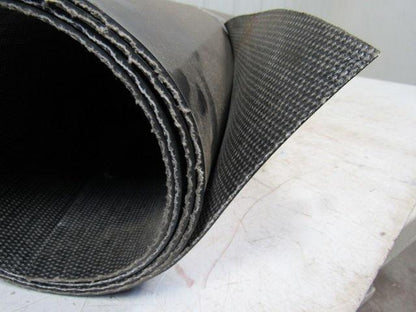 Interwoven Polyester Black PVC Conveyor Belt 8' X 71-3/8" X 0.150"