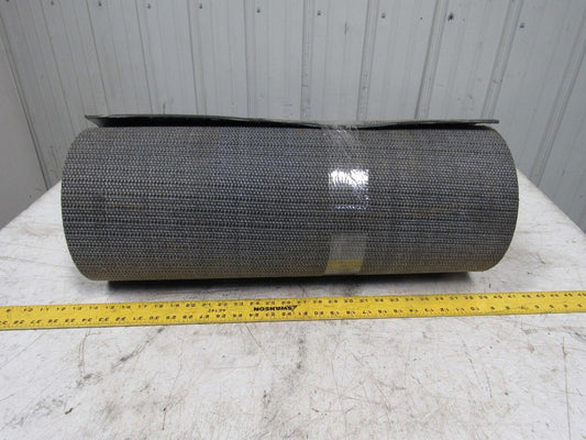 Interwoven Polyester Black PVC Crescent Top Conveyor Belt 20' X 25-1/2"