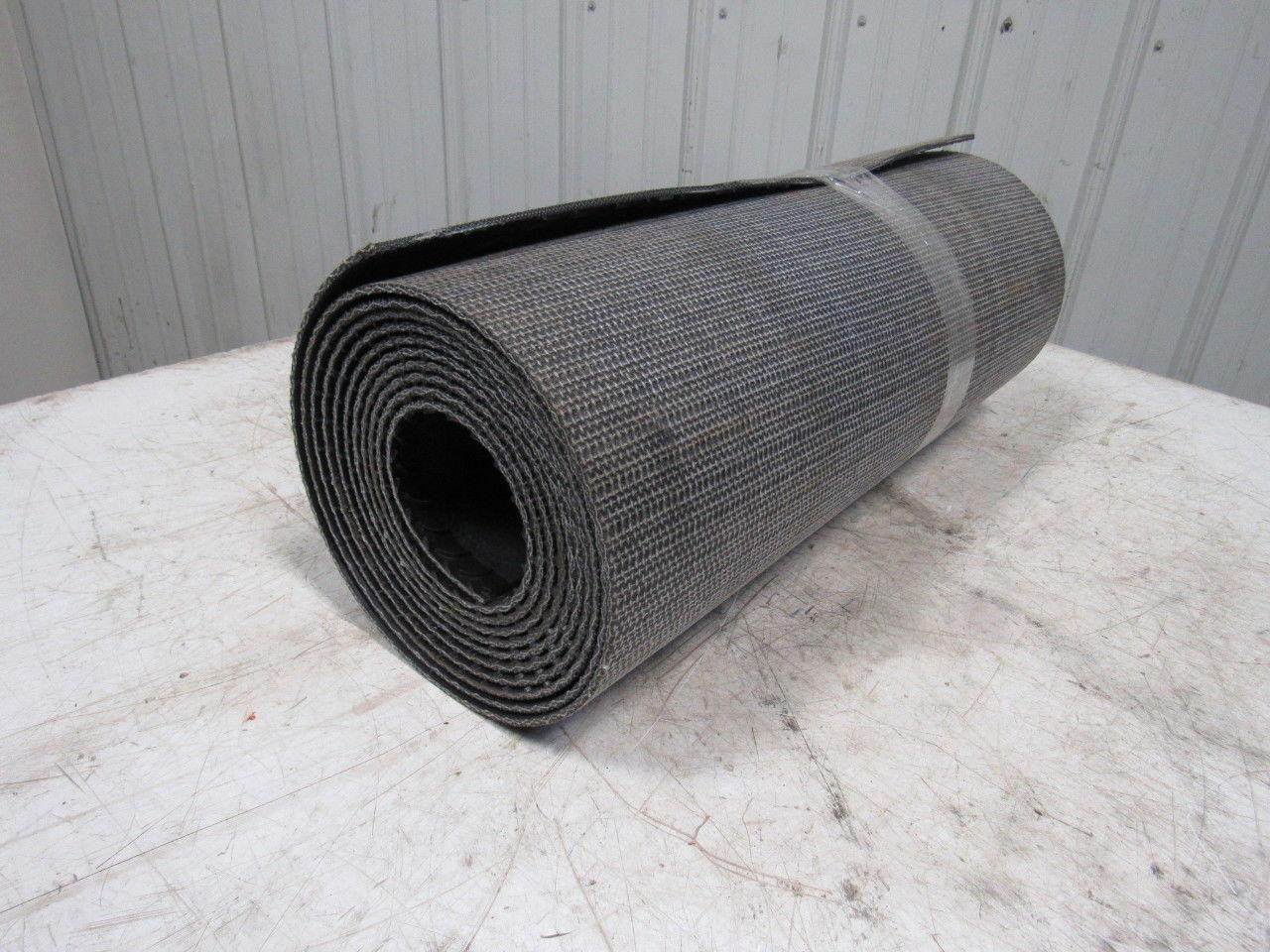 Interwoven Polyester Black PVC Crescent Top Conveyor Belt 20' X 25-1/2"
