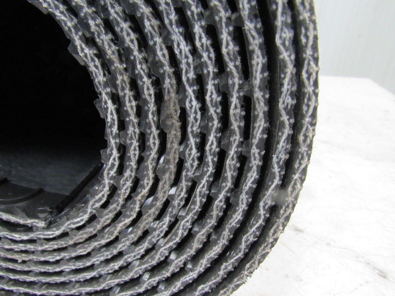 Interwoven Polyester Black PVC Crescent Top Conveyor Belt 20' X 25-1/2"