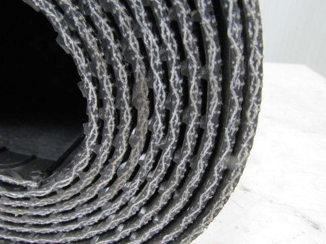 Interwoven Polyester Black PVC Crescent Top Conveyor Belt 20' X 25-1/2"