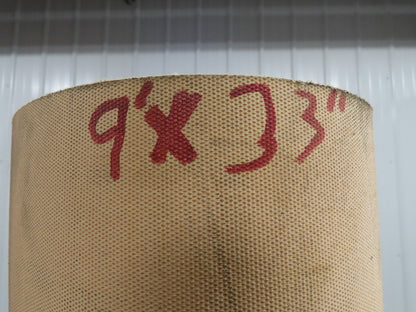 3 Ply White Cleat Ribbed Conveyor Belt 9' X 33" X 0.270"