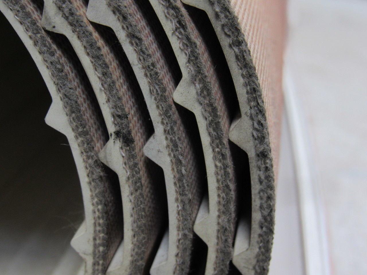 3 Ply White Cleat Ribbed Conveyor Belt 9' X 33" X 0.270"