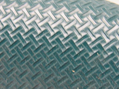 2 Ply Green I-Shape Lattice Pattern PVC Conveyor Belt 8' X 24" X 0.105"