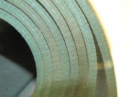 Green Polyester Fleece Conveyor Belt 10' X 24-3/4" X 0.210" Thick