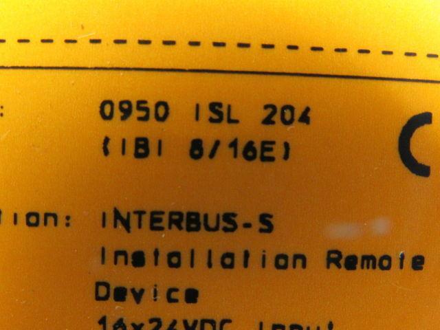 Lumberg 0950 ISL 204 Fieldbus Interbus Remote Module  16x24VDC