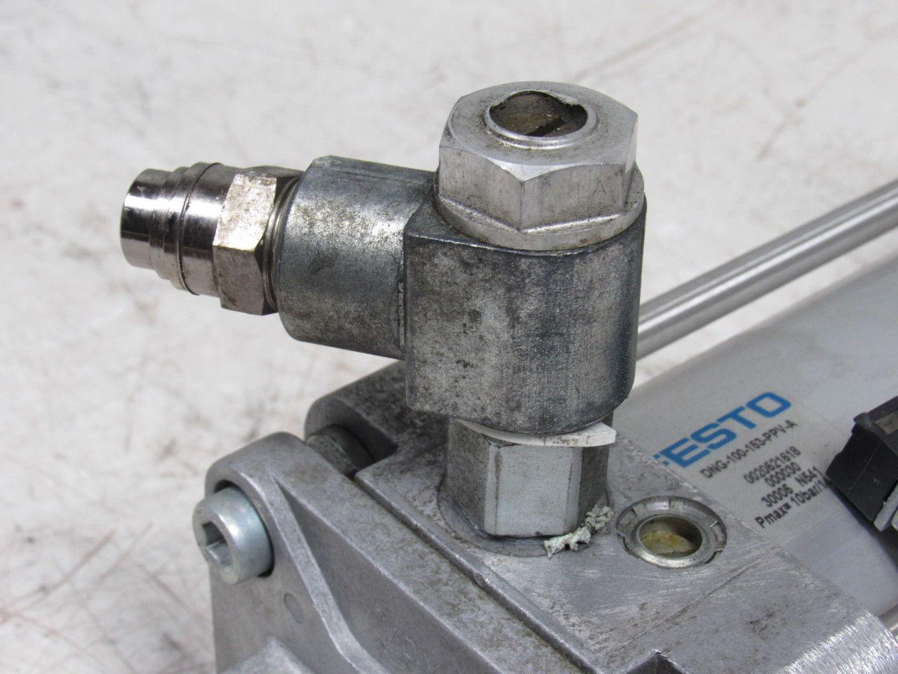 Festo DNG-100-153-PPV-A Pneumatic Cylinder 1" Rod 6" Stroke Dbl Action M20 Rod