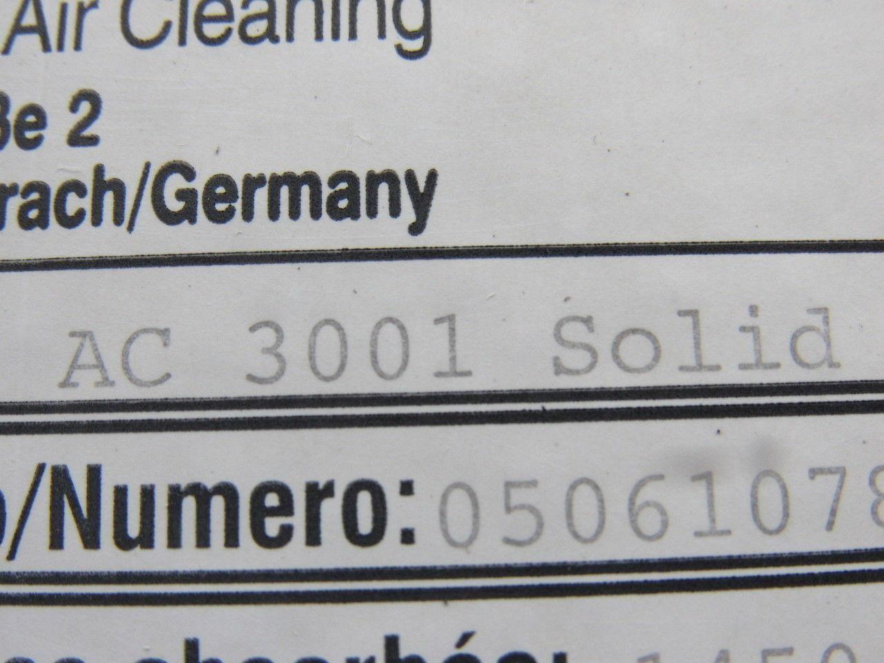 LTA Industrial Air Cleaning AC 3001 Solid Compact Oil & Emulsion Mist Filter