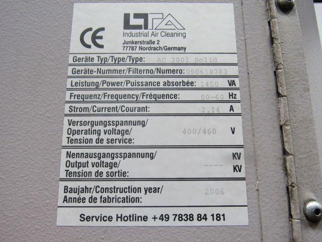 LTA Industrial Air Cleaning AC 3001 Solid Compact Oil & Emulsion Mist Filter