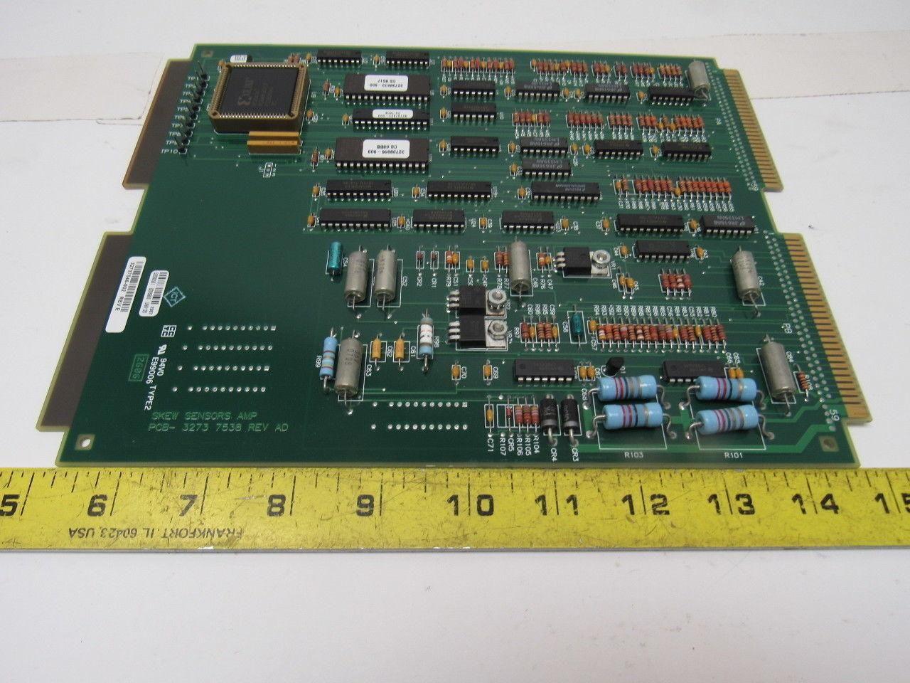 Unisys 32737546-002 3273 7538 Skew Sensors Amp Rev E PCB Circuit Board