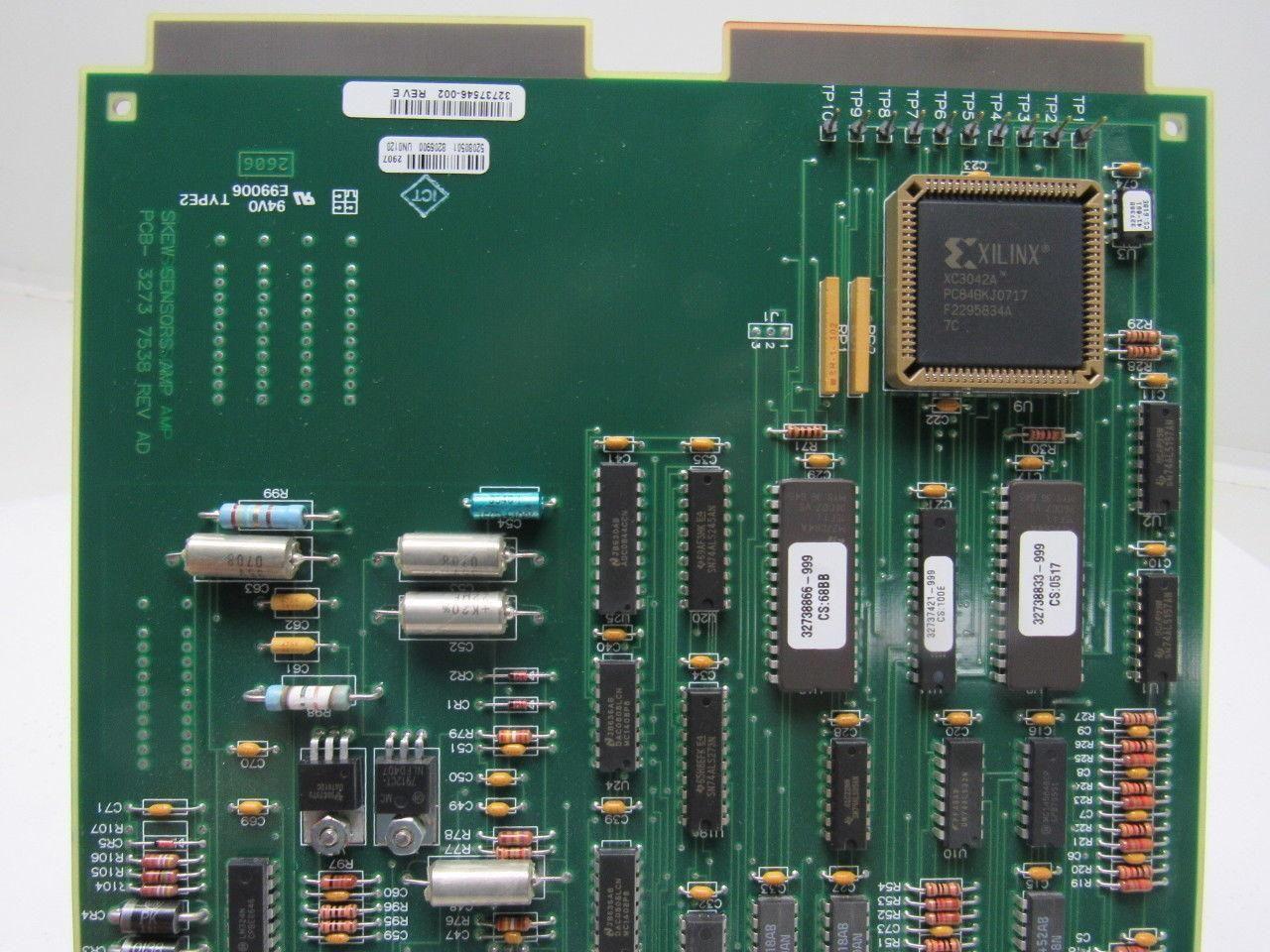 Unisys 32737546-002 3273 7538 Skew Sensors Amp Rev E PCB Circuit Board
