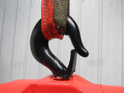 CM Model S 1-1/2 Ton Manual Chain Fall Hoist 8' Lift w/Load Limiter Tested