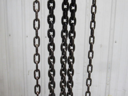 CM Model S 1-1/2 Ton Manual Chain Fall Hoist 8' Lift w/Load Limiter Tested