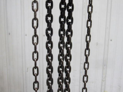 CM Model S 1-1/2 Ton Manual Chain Fall Hoist 8' Lift w/Load Limiter Tested