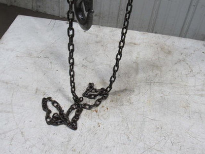 CM Model S 1-1/2 Ton Manual Chain Fall Hoist 8' Lift w/Load Limiter Tested
