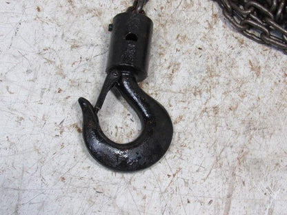 CM Cyclone Model S 1 Ton Manual Chain Fall Hoist 19' Lift w/Load Limiter Tested