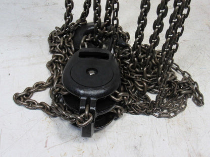 CM Model S 10 Ton Manual Chain Fall Hoist 8' 3" Lift w/Load Limiter Tested