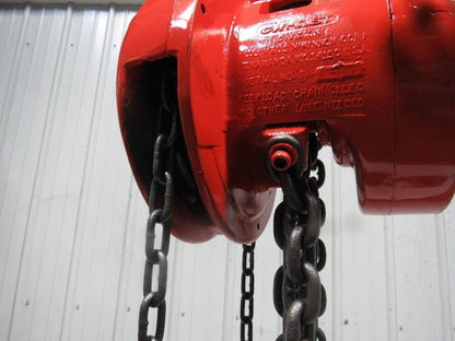 CM Model S 4 Ton Manual Chain Fall Hoist 32' 6" Lift w/Load Limiter Tested