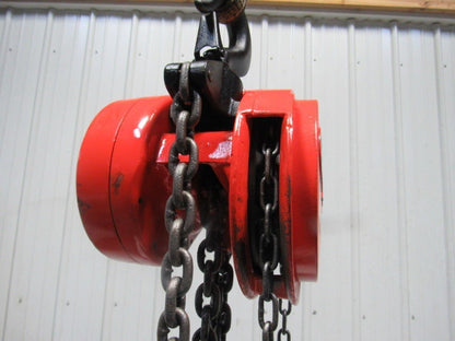 CM Model S 4 Ton Manual Chain Fall Hoist 32' 6" Lift w/Load Limiter Tested