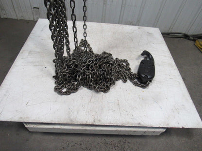CM Model S 4 Ton Manual Chain Fall Hoist 32' 6" Lift w/Load Limiter Tested