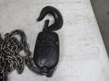 CM Model S 4 Ton Manual Chain Fall Hoist 32' 6" Lift w/Load Limiter Tested