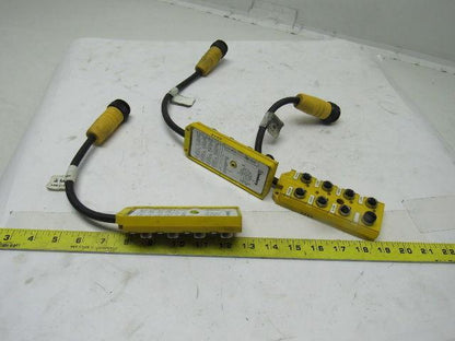 Lumberg ASB 8/LED 5/4-14/RS120M 8 Port Micro J- Box W/ LED Indicators Lot Of 3