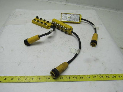 Lumberg ASB 8/LED 5/4-14/RS120M 8 Port Micro J- Box W/ LED Indicators Lot Of 3