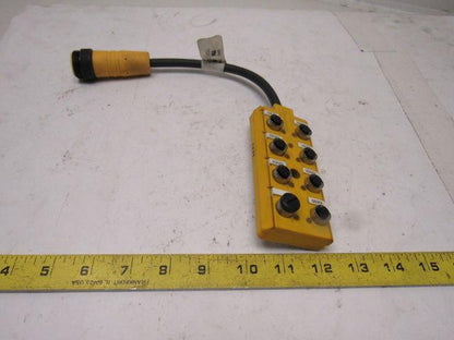 Lumberg ASB 8/LED 5/4-14/RS120M 8 Port Micro J- Box W/ LED Indicators Lot Of 3