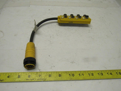 Lumberg ASB 8/LED 5/4-14/RS120M 8 Port Micro J- Box W/ LED Indicators Lot Of 3