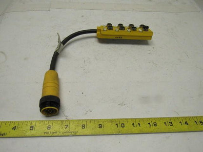 Lumberg ASB 8/LED 5/4-14/RS120M 8 Port Micro J- Box W/ LED Indicators Lot Of 3
