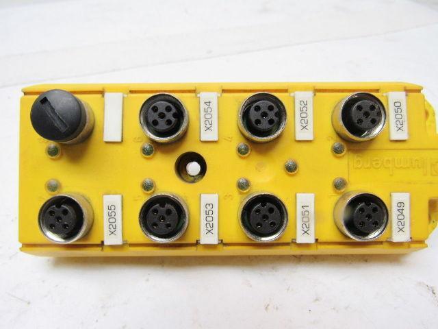 Lumberg ASB 8/LED 5/4-14/RS120M 8 Port Micro J- Box W/ LED Indicators Lot Of 3