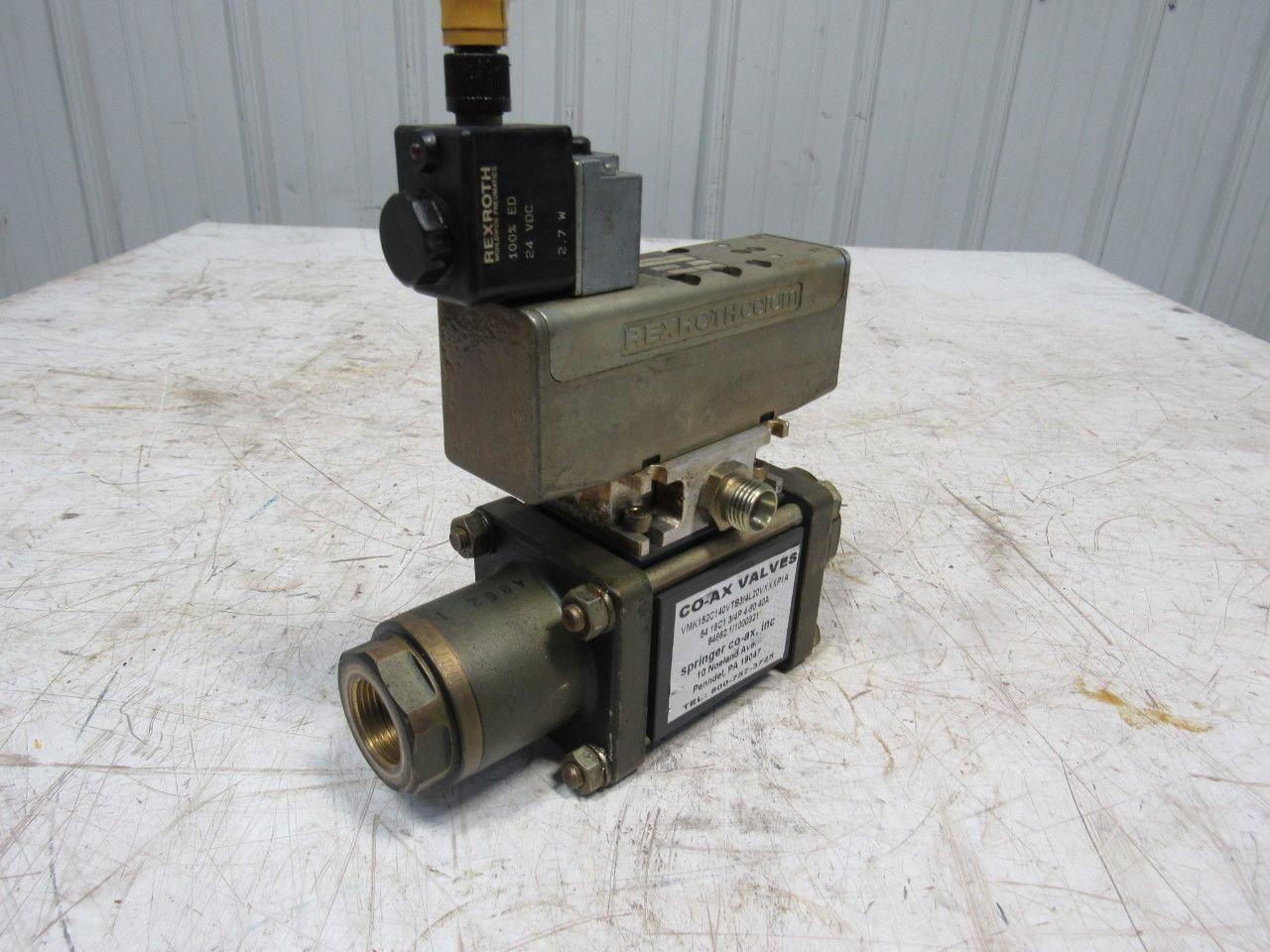 Rexroth Co-Ax GT10061-040 VMK15NC 4/2 Way 24VDC Solenoid  High Pressure Valve
