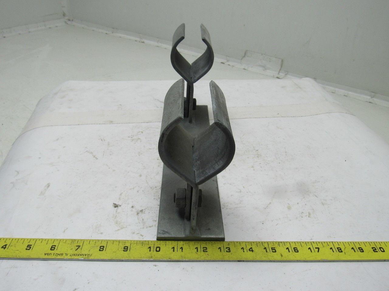 2" Heavy Duty Galvanized Steel Conduit Stand Off Double Bracket