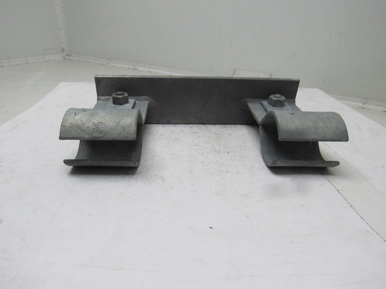 2" Heavy Duty Galvanized Steel Conduit Stand Off Double Bracket