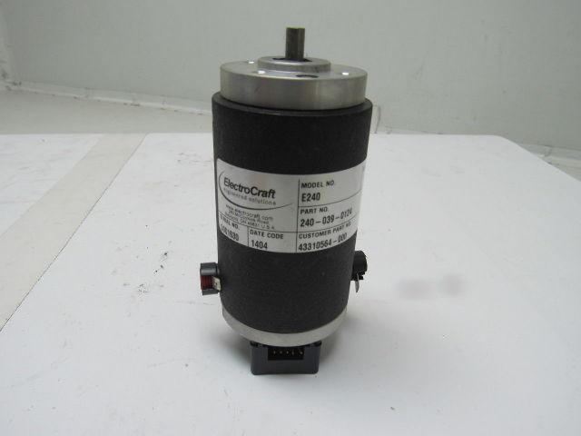 Electro-Craft 240-039-0124 E240 REV E Permanent Magnet DC Servo Motor 1/4" Shaft