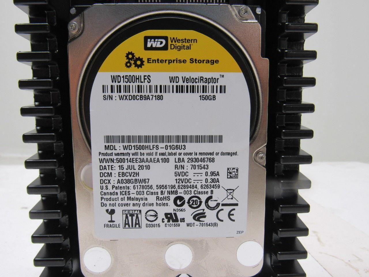 Western Digital WD1500HLFS-01G6U3 VelociRaptor 150 GB Hard Drive