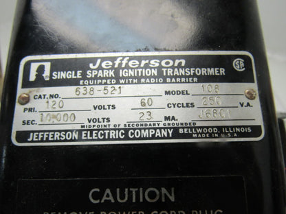 Nu-Way NA-8932 FM Series .55 GPH  Furnace Fuel Burner Ignitor 110V Blower