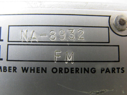 Nu-Way NA-8932 FM Series .55 GPH  Furnace Fuel Burner Ignitor 110V Blower