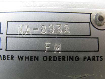 Nu-Way NA-8932 FM Series .55 GPH  Furnace Fuel Burner Ignitor 110V Blower