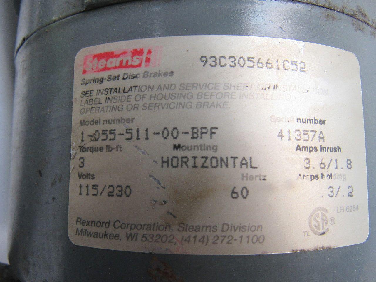 Dayton 4Z298B 10:1 R 1725 RPM 230/480V Gear Reducer Motor Brake 7/8" RH Shaft