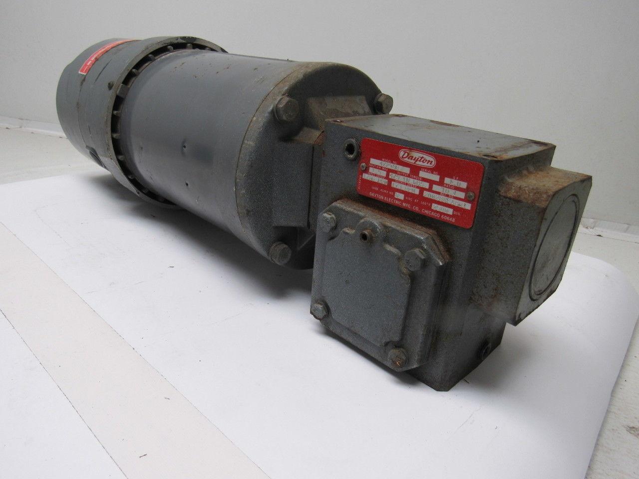 Dayton 4Z298B 10:1 R 1725 RPM 230/480V Gear Reducer Motor Brake 7/8" RH Shaft