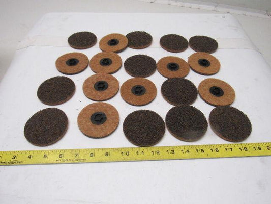 ARC 53413 Type P 3" Surface Conditioning Coarse Grit Quick Lok Disc Lot of 20
