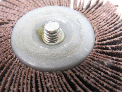 Merit 2458135 Flap Wheel Aluminum Oxide 2-1/2x1x1/4-20 Shank 80 Grit Lot of 7