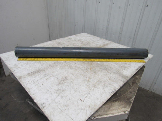 51" x 4" Steel Flat Face Steel Conveyor Roller 1-7/16 Keyed Bore