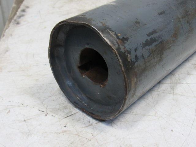 51" x 4" Steel Flat Face Steel Conveyor Roller 1-7/16 Keyed Bore