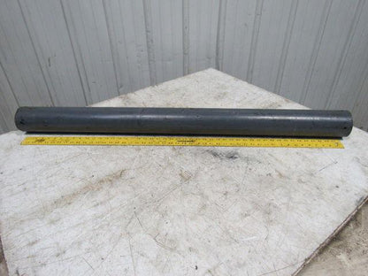 51" x 4" Steel Flat Face Steel Conveyor Roller 1-7/16 Keyed Bore