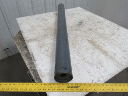 51" x 4" Steel Flat Face Steel Conveyor Roller 1-7/16 Keyed Bore